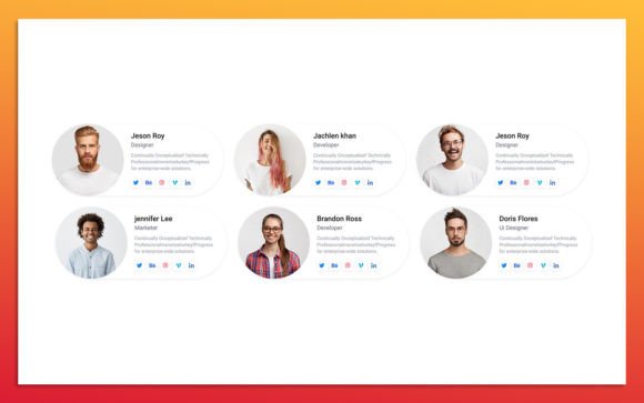 7 Team Member UI Elements for Modern Web Design