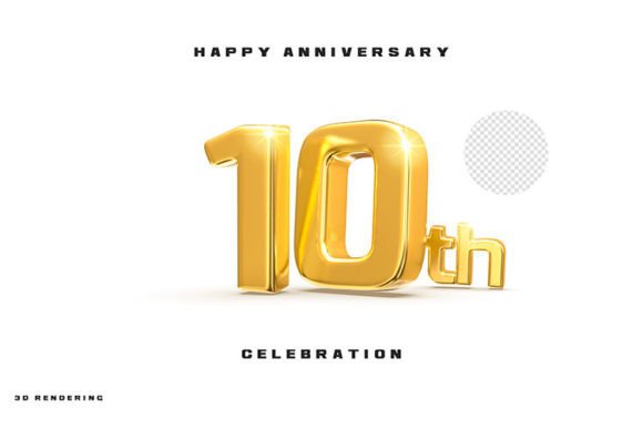 Celebrating Milestones: A Guide to 3D Gold Anniversary Numbers from the 10th to the 100th