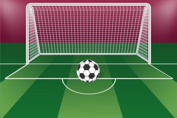 Elevating Visual Storytelling with High-Quality Football in Front of the Goalpost Graphics