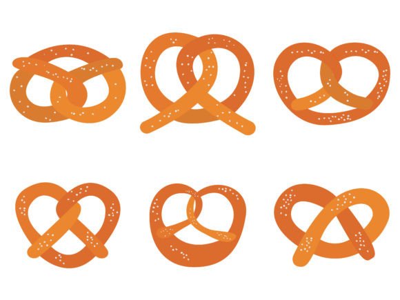Enhancing Bakery Branding with the Pretzel Collection Hand Drawn Digital Assets