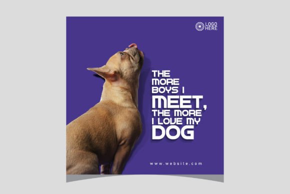 Evaluating Dog Social Media Post Templates for Professional Design
