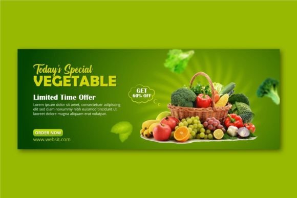 Fresh Vegetable Facebook Cover Template