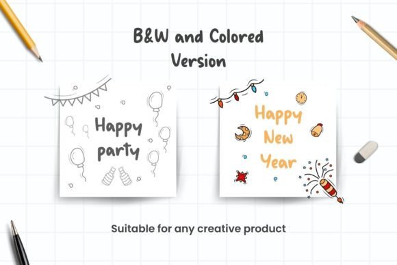Handraw Party Doodle Element: A Practical Guide to Using Vector Illustrations for Creative Projects