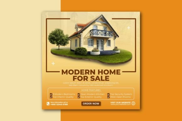 Optimizing Property Listings with a Real Estate House Sale Social Media Banner
