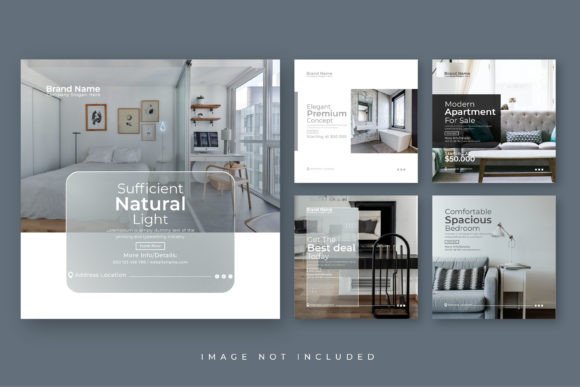 Real Estate WHITE Apartment Sale Post: A Professional Design Template