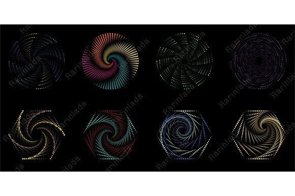 Set of Dotted Spiral Geometric Elements: A Comprehensive Guide for Modern Designers