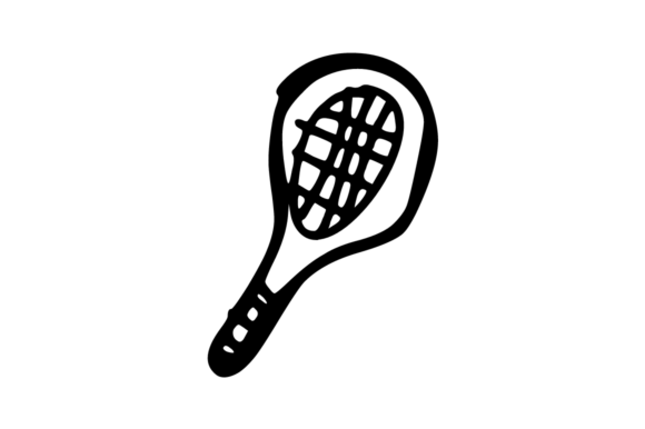Sport Racket Doodle Icon Guide