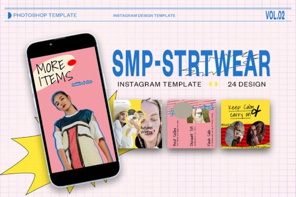 Streamlining Social Media Design with the Smp-Strtwear Instagram PSD Template