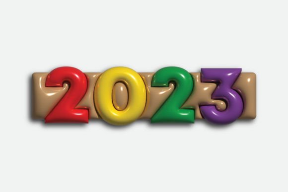 Stunning 2023 New Year 3D Designs